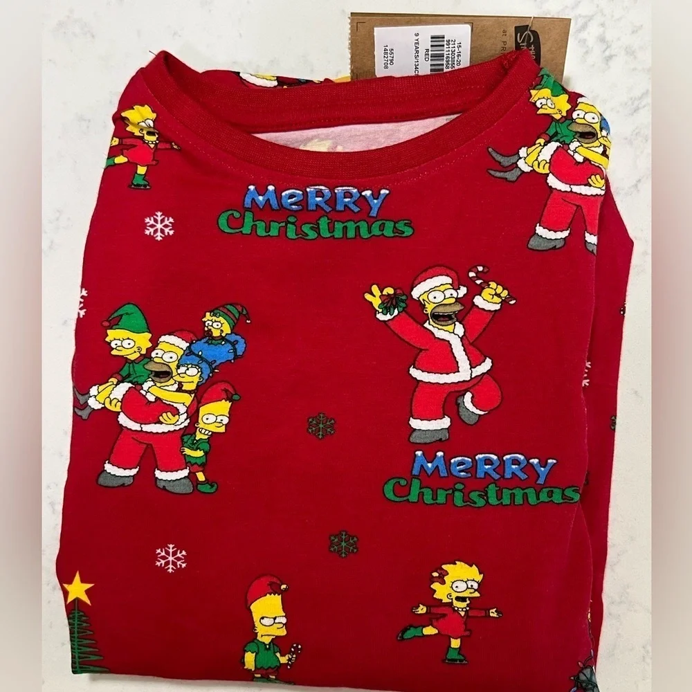Festive Holiday Kids Pajama Set - Red